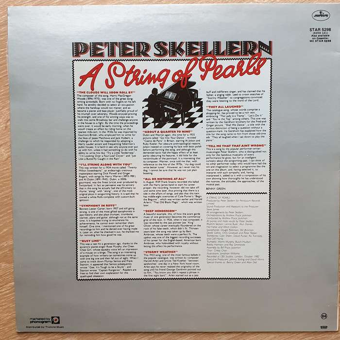 Skellern - A String Of Pearls - Vinyl LP Record - Opened  - Very-Good+ Quality (VG+)