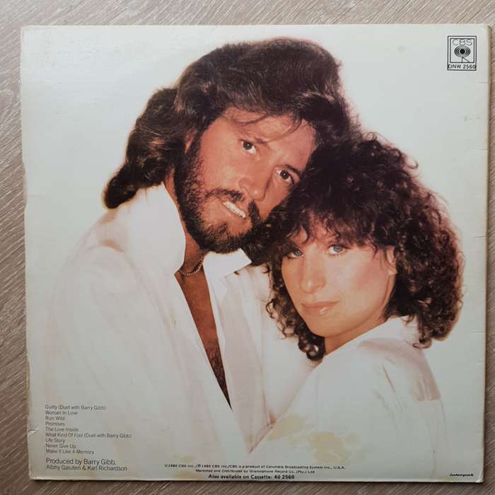 Barbra Streisand - Guilty  - Vinyl LP Record (VG-)