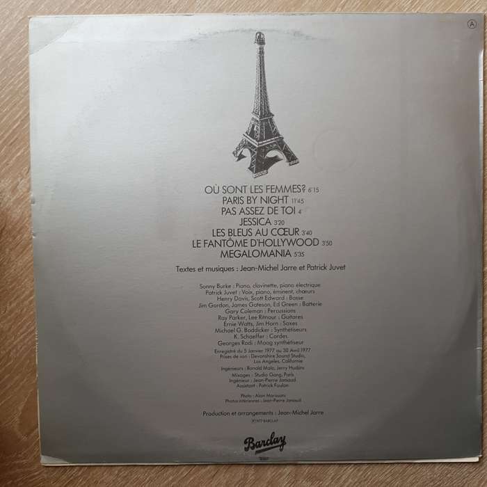 Patrick Juvet  Paris By Night -  Vinyl LP Record - Opened  - Very-Good+ Quality (VG+)
