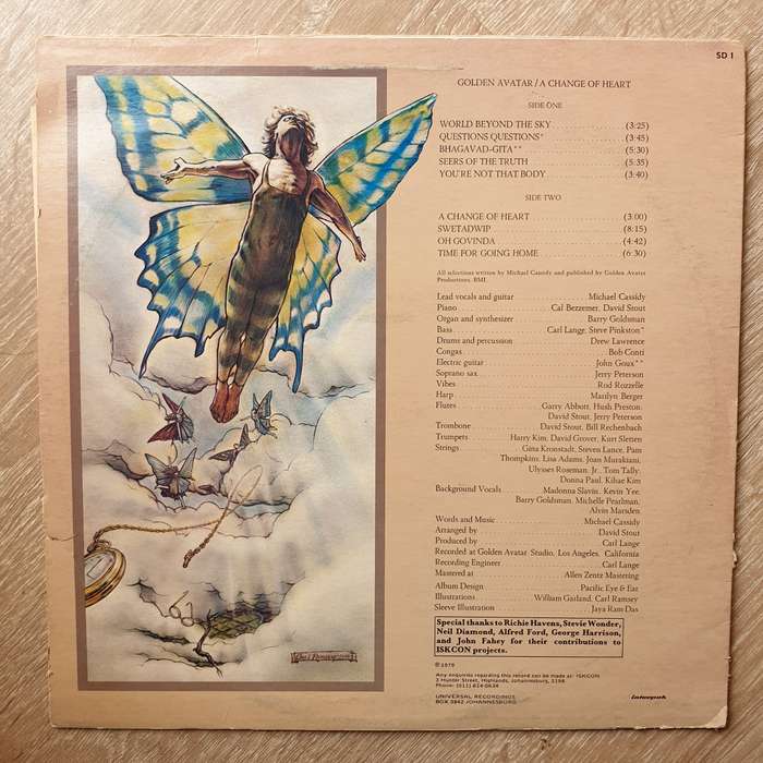 Golden Avatar - A Change Of Heart - Vinyl LP Record - Opened  - Very-Good+ Quality (VG)