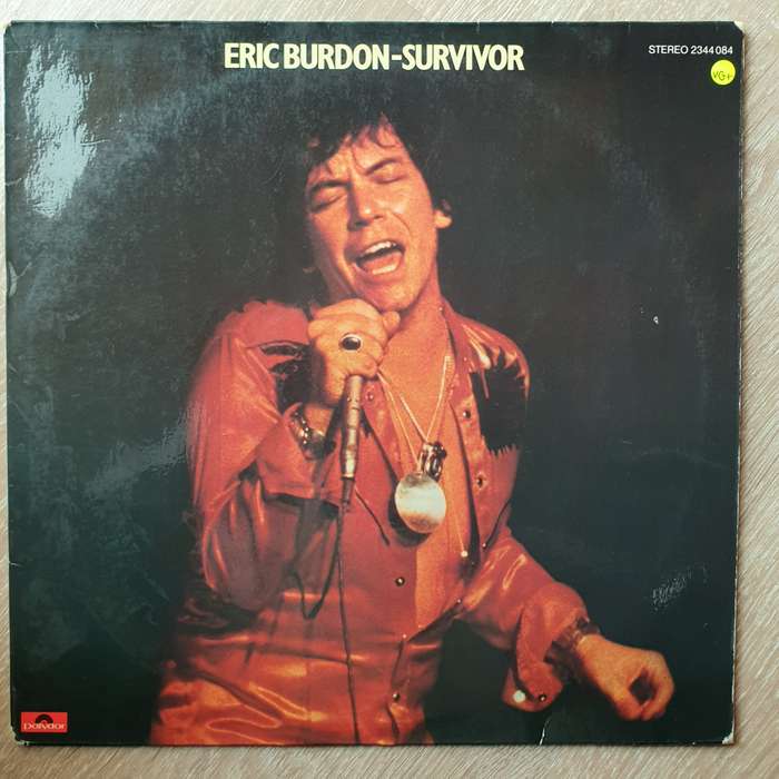 Eric Burdon  Survivor - Vinyl LP Record - Opened  - Very-Good+ Quality (VG+)