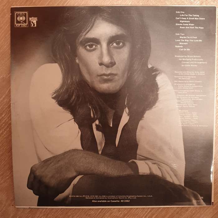 Eddie Money  Life For The Taking - Vinyl Record - Opened  - Very-Good+ Quality (VG+)