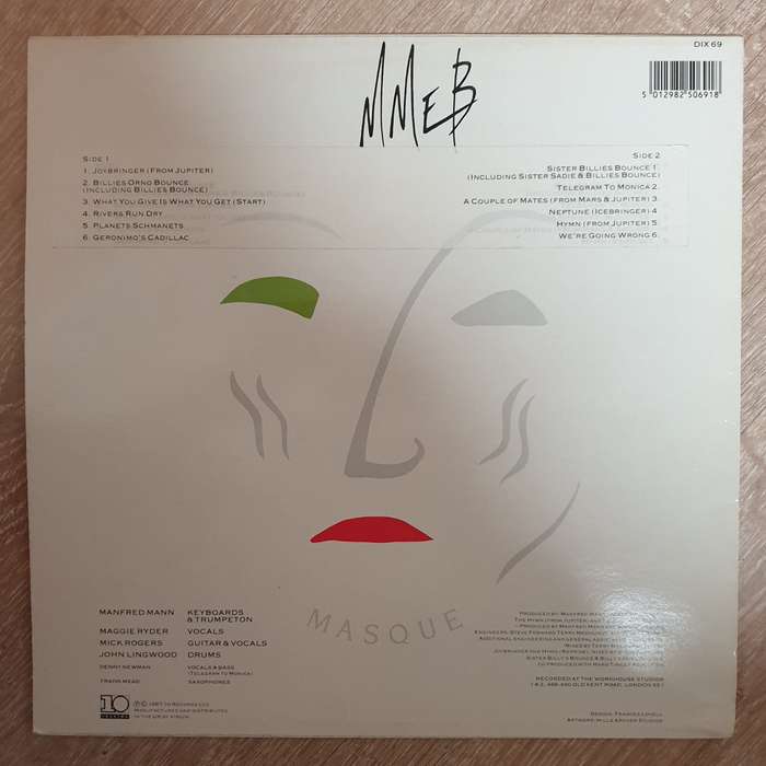 Manfred Mann's Earth Band  Masque - Vinyl Record - Opened  - Very-Good+ Quality (VG+)