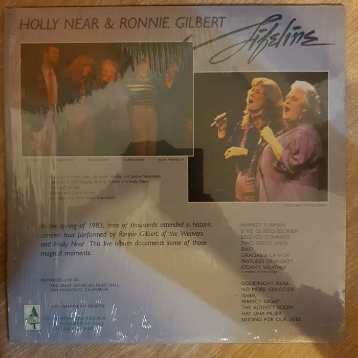 Holly Near & Ronnie Gilbert  Lifeline -  Vinyl LP Record - Very-Good+ Quality (VG+)