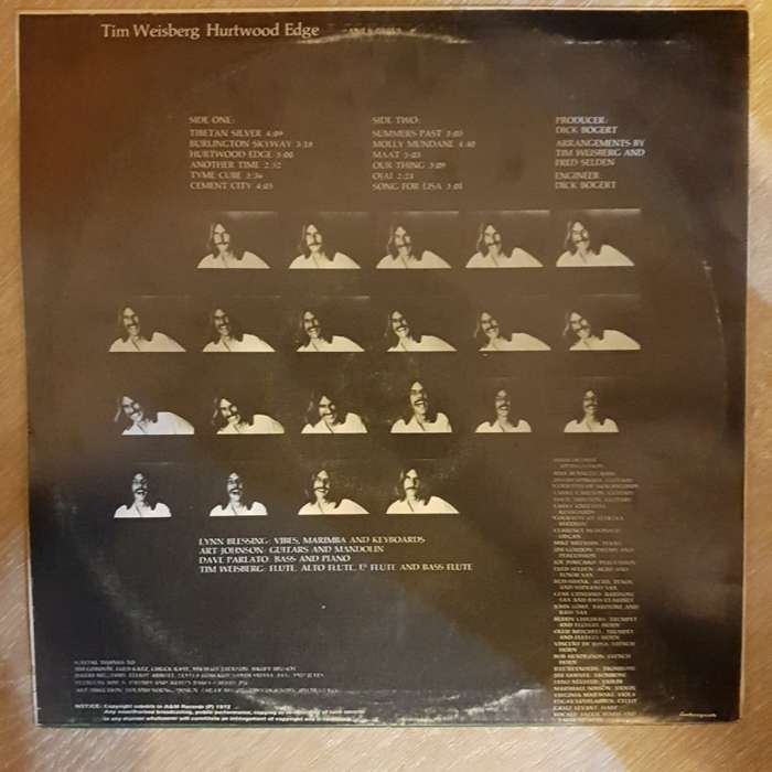 Tim Weisberg  Hurtwood Edge -  Vinyl LP Record - Very-Good+ Quality (VG+)