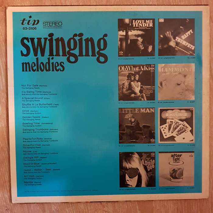Bob Morris and His Trombone  - Swinging Melodies -  - Vinyl Record - Opened  - Very-Good+ Quality...