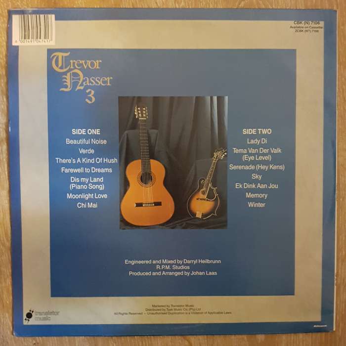 Trevor Nasser 3 -  Vinyl LP Record - Very-Good+ Quality (VG+)