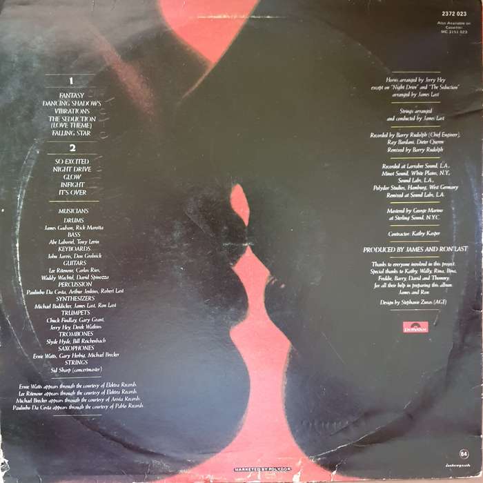 James Last Band - Seduction - Vinyl LP Record - Very-Good- Quality (VG-)