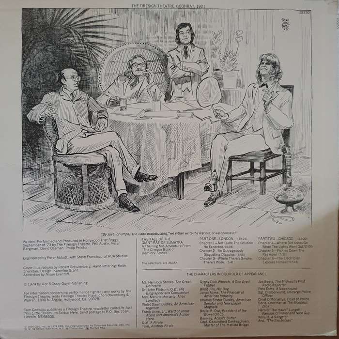 The Firesign Theatre  The Tale Of The Giant Rat Of Sumatra - Vinyl LP Record - Opened  - Ve...