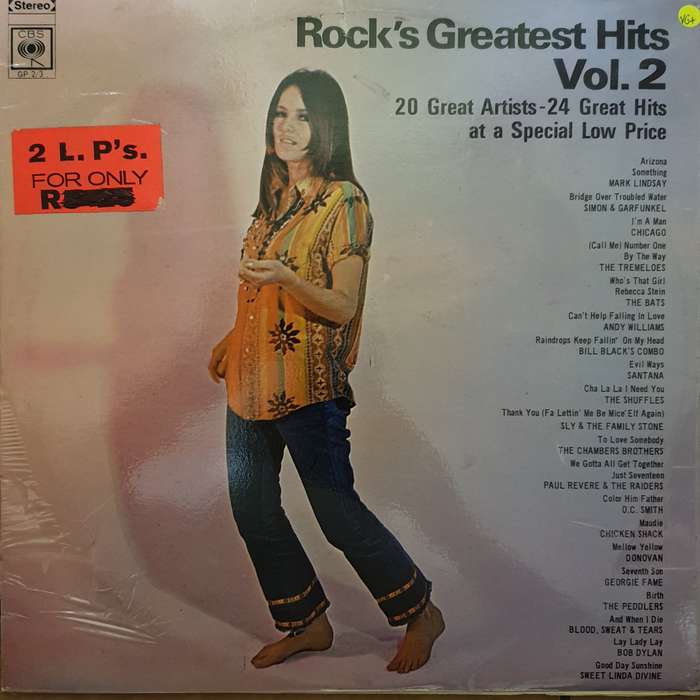 Rock's Greatest Hits - Vol 2 -  Double Vinyl LP Record - Very-Good+ Quality (VG+)