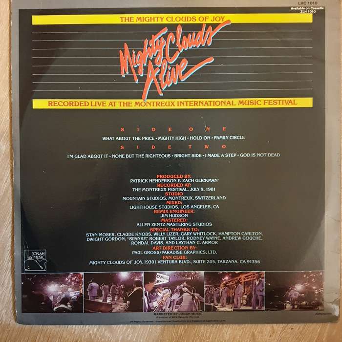 The Mighty Clouds Of Joy  MIghty Clouds Alive - Vinyl LP Record - Very-Good+ Quality (VG+)