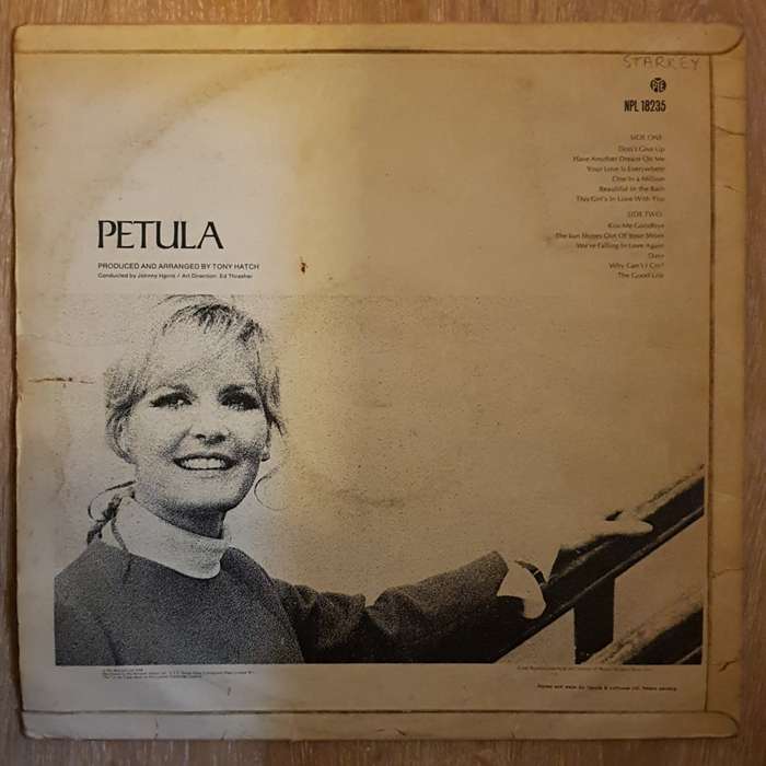 Petula Clarke  Don't Give Up · Kiss Me Goodbye - Vinyl LP Record  (VG)