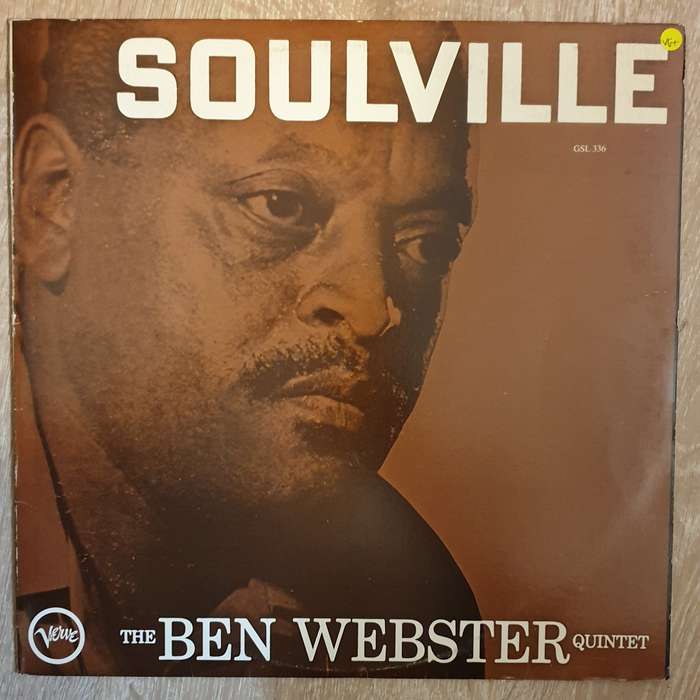 The Ben Webster Quintet  Soulville -  Vinyl LP Record - Very-Good+ Quality (VG+)