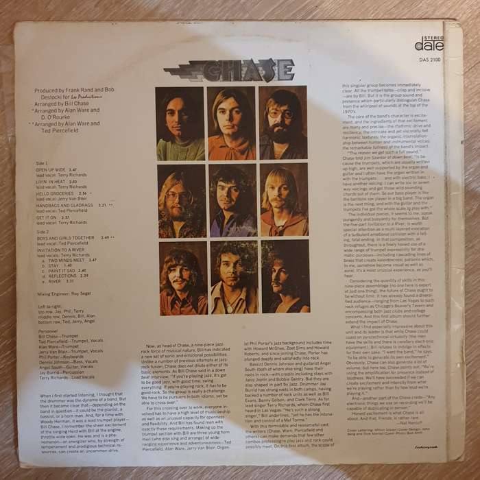 Chase  Chase - Vinyl LP Record - Opened  - Very-Good Quality (VG)
