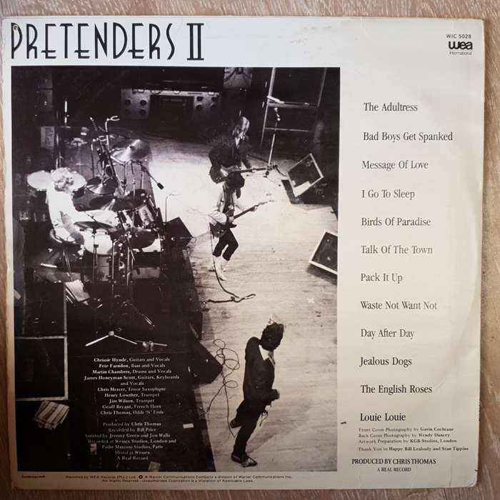 Pretenders  Pretenders II -  Vinyl LP Record - Very-Good+ Quality (VG+)