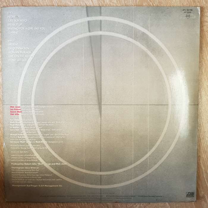 Foreigner 4  - Vinyl LP Record - Opened  - Very-Good+ Quality (VG+)