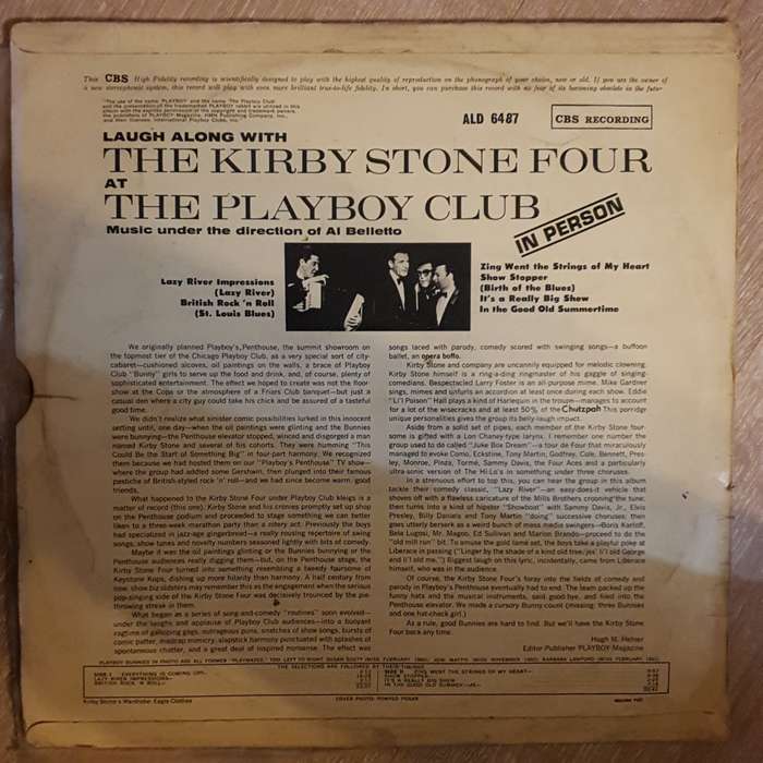 The Kirby Stone Four  Laugh Along With The Kirby Stone Four At The Playboy Club - Vinyl LP ...