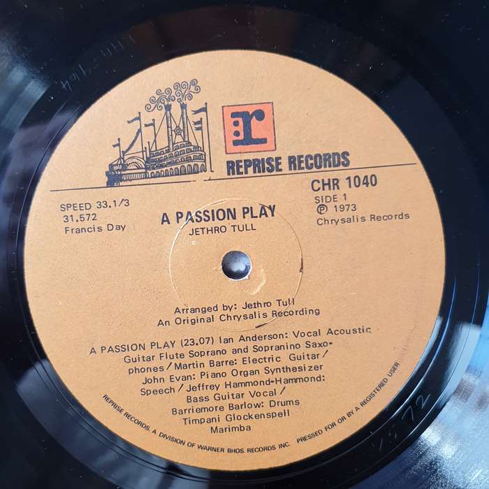 Jethro Tull - A Passion Play - Vinyl LP Record - Opened  - Very-Good+ Quality (VG+)