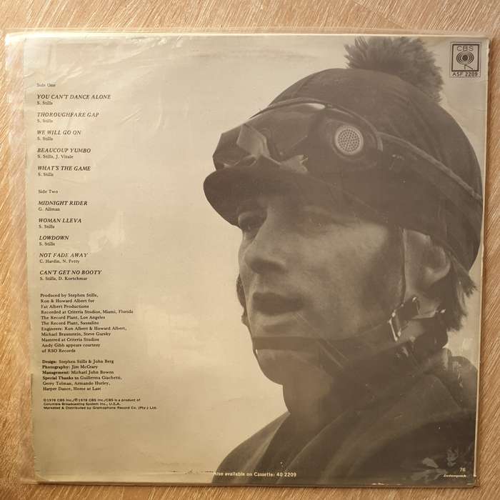 Stephen Stills  Thoroughfare Gap - Vinyl  Record - Very-Good+ Quality (VG+)