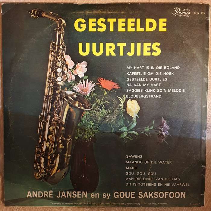 Andre Jansen en sy Goue Saksofoon - Gesteelde Uurjies -  Vinyl Record - Very-Good+ Quality (VG+)