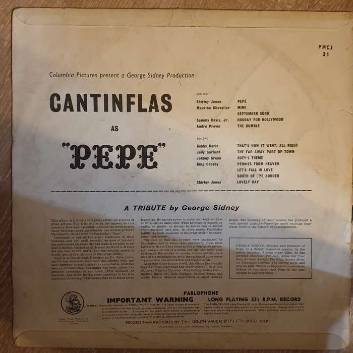 Pepe - Original Soundtrack Album - Vinyl LP Record - Opened  - Very-Good Quality (VG)