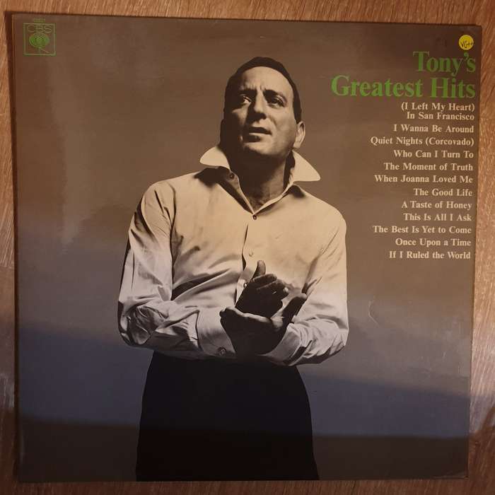Tony Bennett  Tony's Greatest Hits - Vinyl Record - Very-Good+ Quality (VG+)