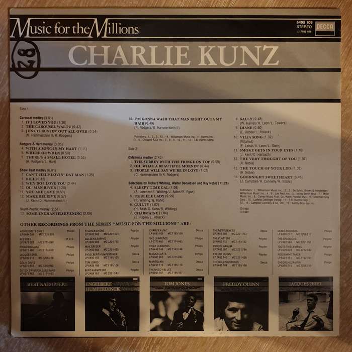 Charlie Kunz  Charlie Kunz - LP - Vinyl LP Record - Very-Good+ Quality (VG+)