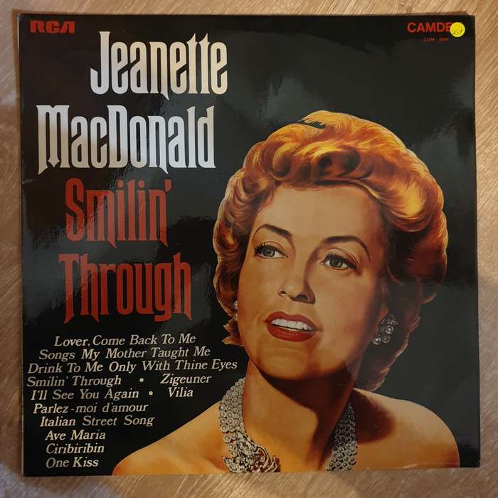 Jeanette MacDonald  Smilin' Through -  Vinyl LP Record  - Very-Good+ Quality (VG+)
