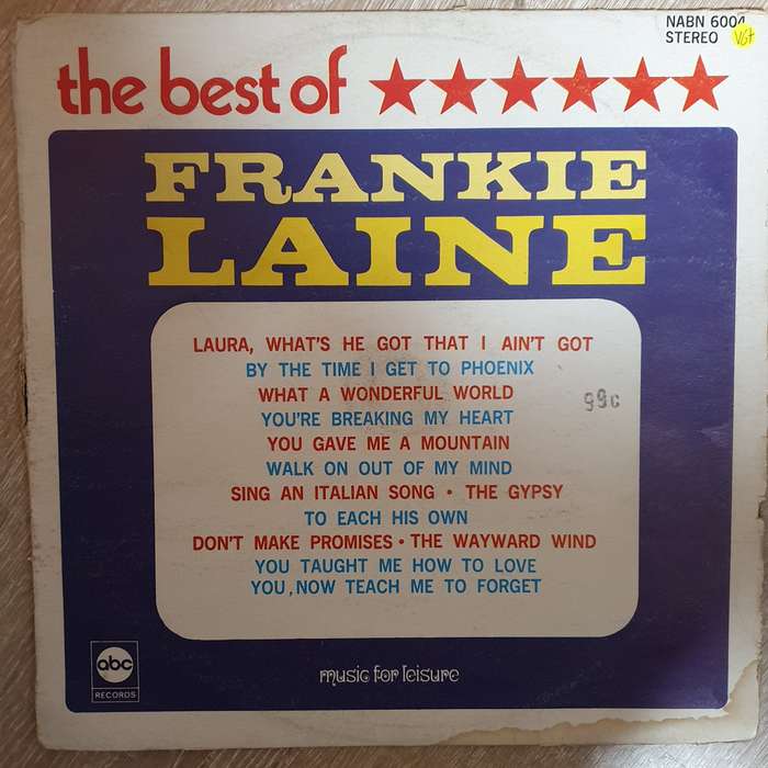 Best Of Frankie Laine -  Vinyl LP Record - Very-Good+ Quality (VG+)