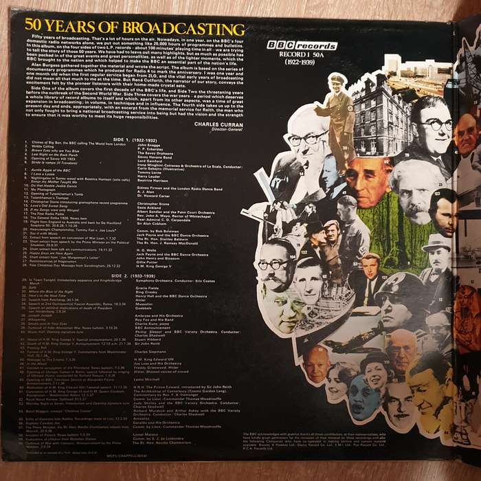 BBC 1922-1972 - 50 Years Of Broadcasting - Vinyl LP Record - Very Good+ Quality (VG+)