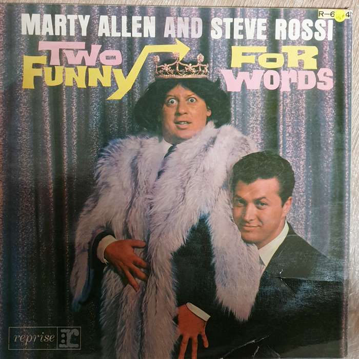 Marty Allen, Steve Rossi  Two Funny For Words -  Vinyl LP Record  - Very-Good+ Quality (VG+)