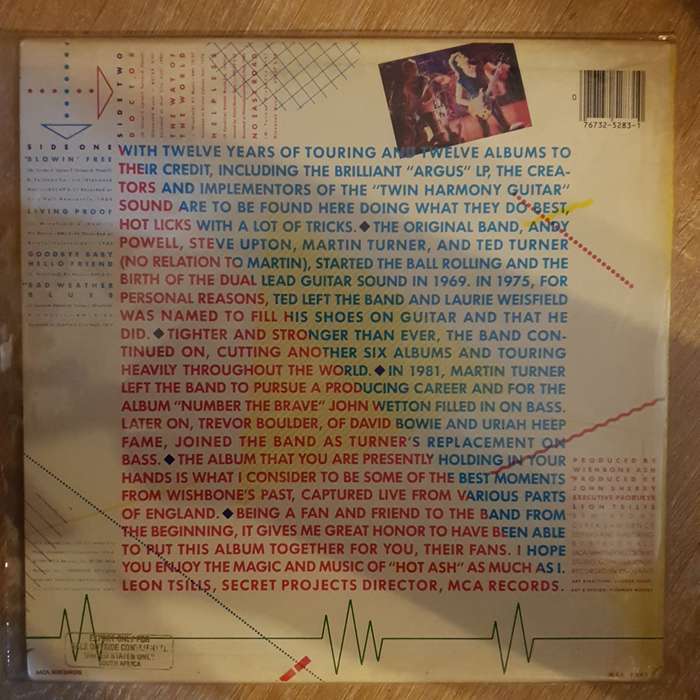 Wishbone Ash  Hot Ash Live - Vinyl LP Record - Opened  - Very-Good Quality (VG)