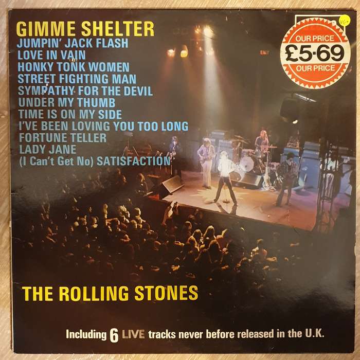 The Rolling Stones  Gimme Shelter - Vinyl Record - Opened  - Very-Good+ Quality (VG+)