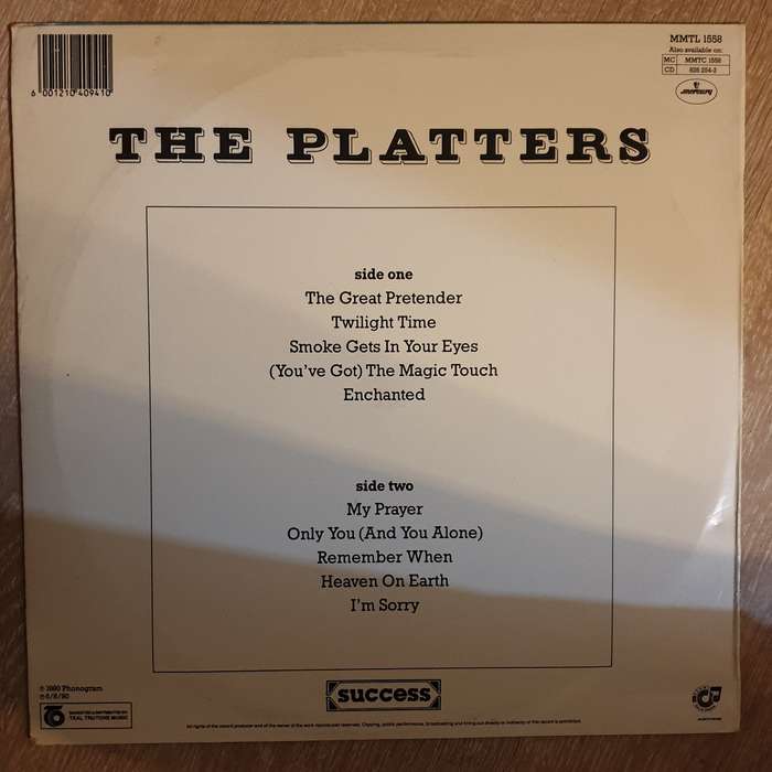 The Platters - The Very Best Of The Platters - Vinyl Record - Opened  - Very-Good Quality (VG)