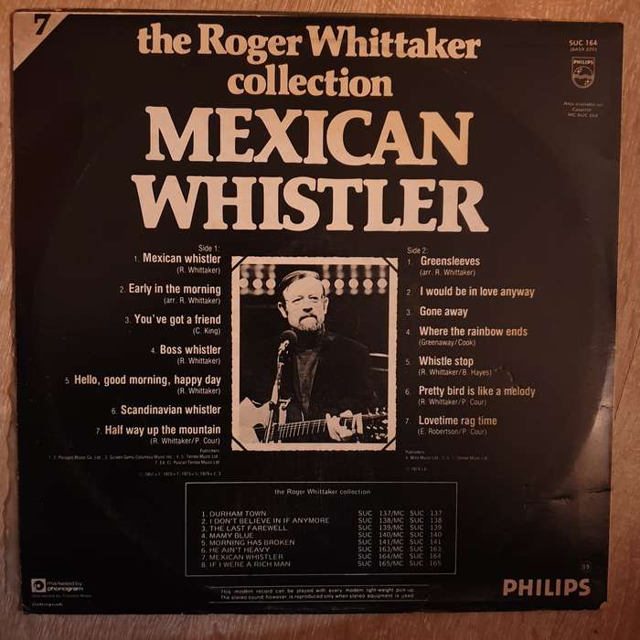 Roger Whittaker Collection Vol 7 - Mexican Whistler - Vinyl LP Record - Opened  - Very-Good+ Qual...