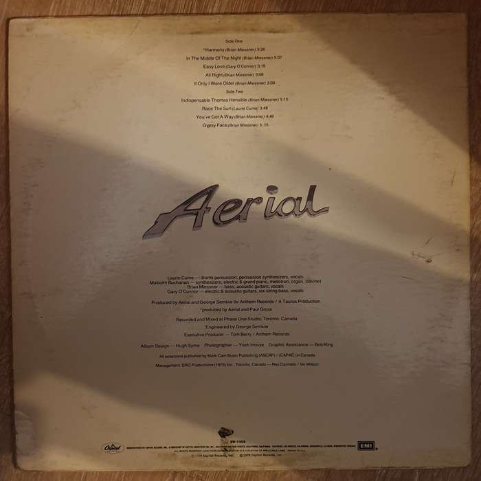 Aerial - In The Middle Of The Night - Vinyl LP Record - Opened  - Very-Good+ Quality (VG+)