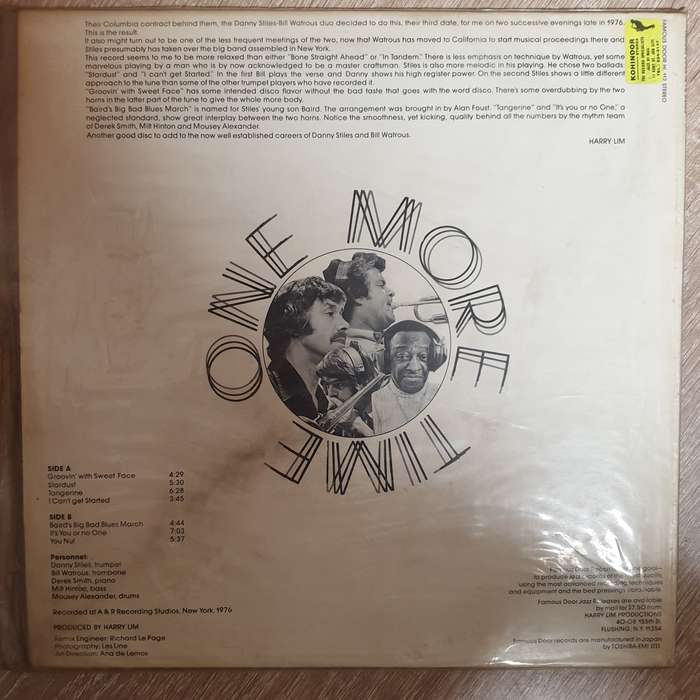 The Danny Stiles - Bill Watrous Five  One More Time - Vinyl LP  Record - Opened  - Ve...