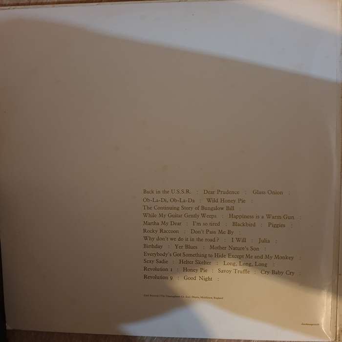 The Beatles  The Beatles - Double Vinyl LP Record - Very-Good+ Quality (VG+)