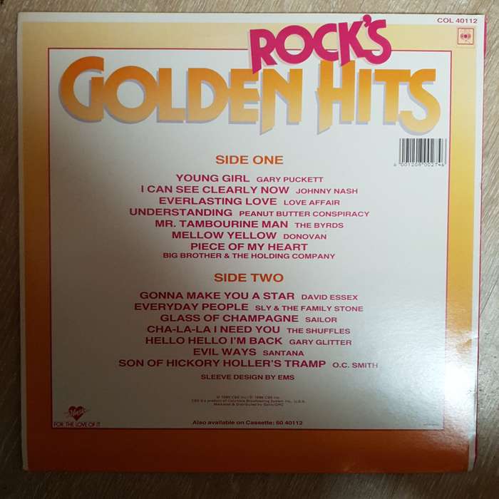 Rock's Golden Hits - Vol 1 - Vinyl LP Record - Opened  - Very-Good+ Quality (VG+)