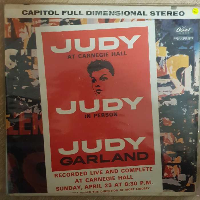 Judy Garland  Judy At Carnegie Hall - Judy In Person - Double  Vinyl LP Record - Very-Good+...