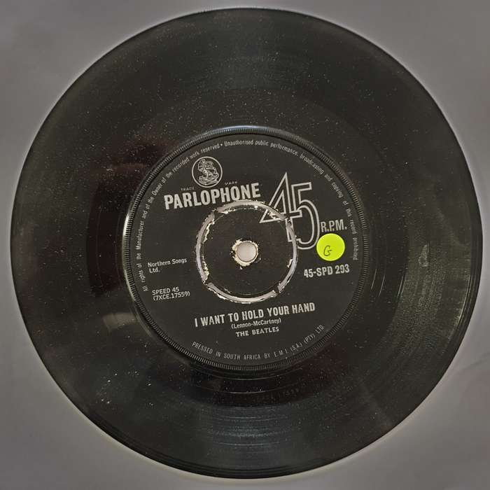The Beatles  I Want To Hold Your Hand -  Vinyl 7" Record - Opened  - Good+ Quality (G)