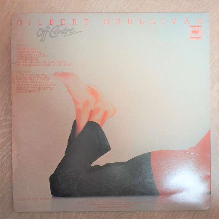 Gilbert O'Sullivan  Off Centre - Vinyl LP Record - Opened  - Good+ Quality (G+)
