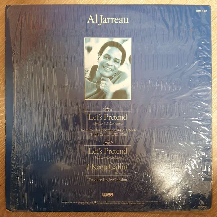 Al Jarreau  Let's Pretend - Vinyl Record - Very-Good+ Quality (VG+)