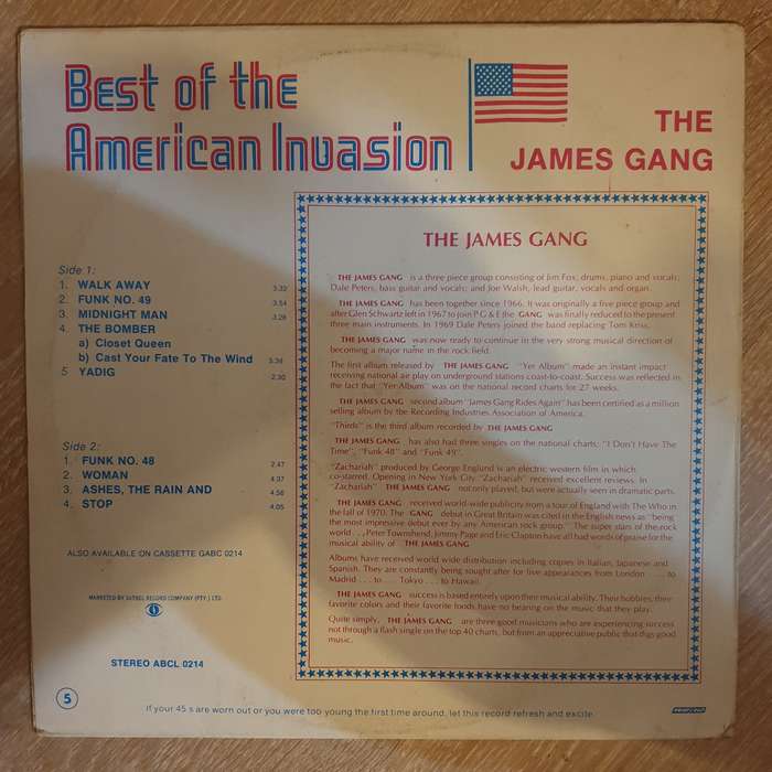 The James Gang (Joe Walsh) -  Best Of The American Invasion - The History Of American Pop Music -...