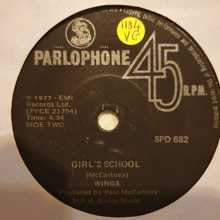 Wings (Paul McCartney)  Mull Of Kintyre  - Vinyl 7" Record - Opened  - Very-Good Quality (VG)