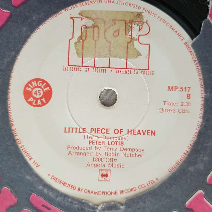 Peter Lotis  Sunday Girl - Vinyl 7" Record - Opened  - Very-Good Quality (VG)