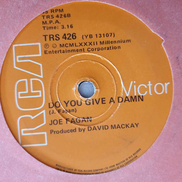 Joe Fagan - Younger Days - Vinyl 7" Record - Opened  - Very-Good Quality (VG)