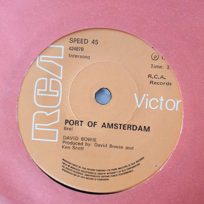 David Bowie  Sorrow - Vinyl 7" Record - Very-Good+ Quality (VG+)