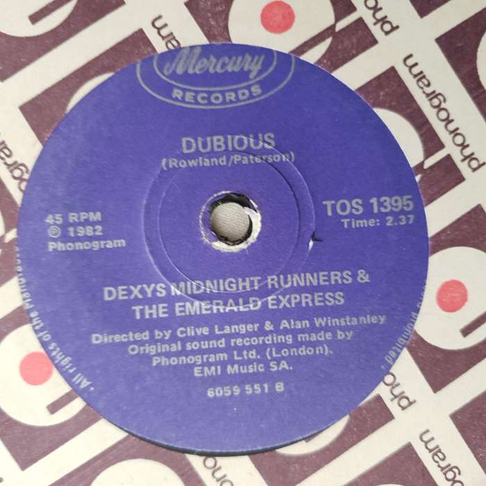 Dexys Midnight Runners & The Emerald Express  Come On Eileen -Vinyl 7" Record - Opened  - V...