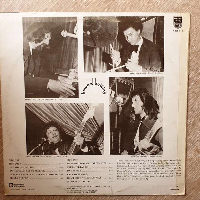 Howard Belling at Swazi Spar  Vinyl LP Record - Opened  - Very-Good+ Quality (VG+)